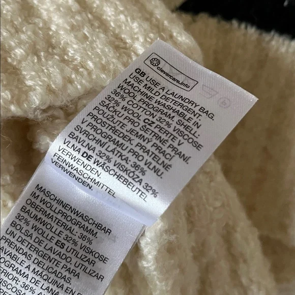 & Other Stories Cream Chunky Polka Dot Sweater - Picture 5 of 7